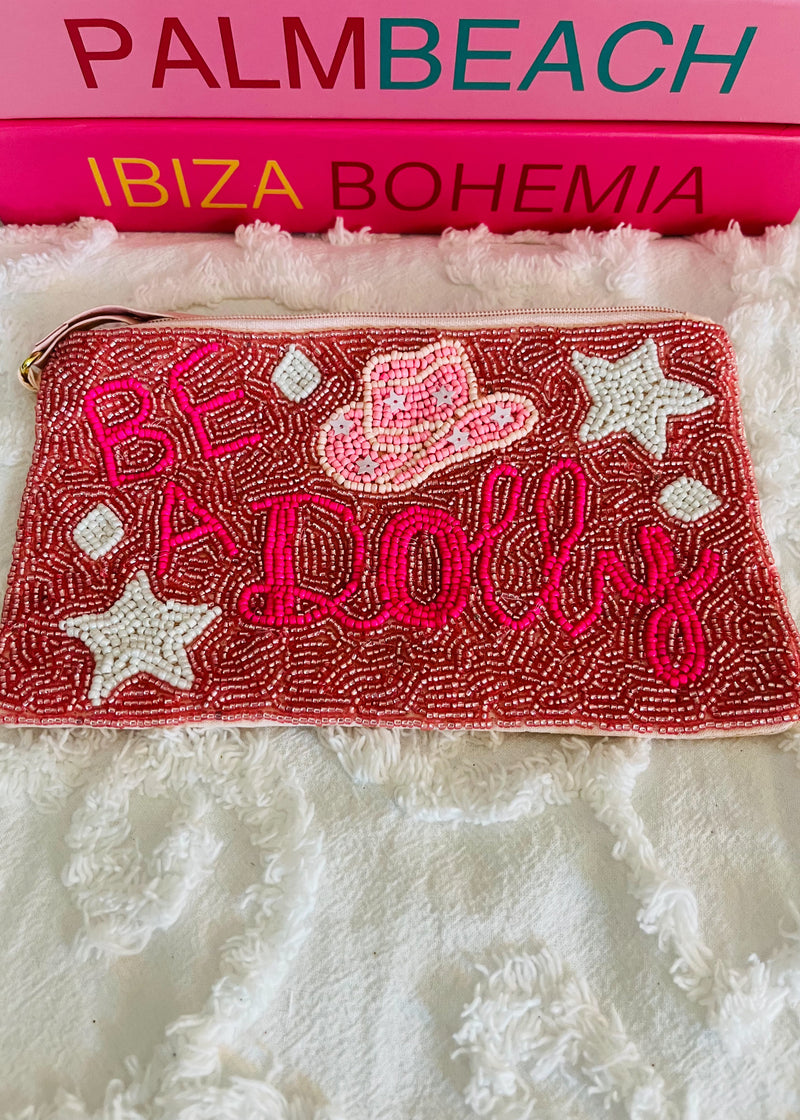 Be A Dolly-beaded coin wristlet