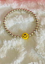 Smiley face-Sterling silver bracelet